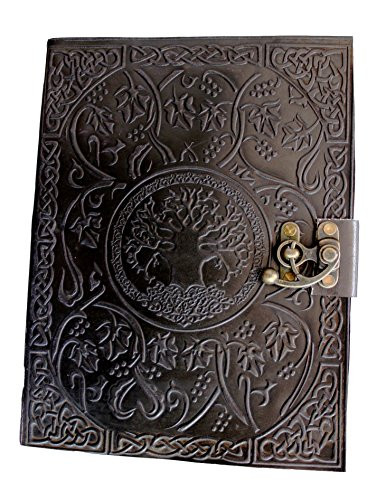 Handmadecraft Large Tree of Life Leather Journal Diary Notebook for Writing Leather Diary Handmade Leather Journal