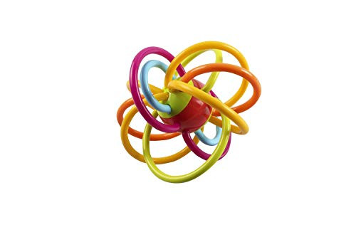 Goodway Baby Rattle & Sensory Teether Ball, Perfect for Teething, Sensory and Fine Motor Skill Development, Suitable Toy for 3, 6, 9, 12 Month Newborn