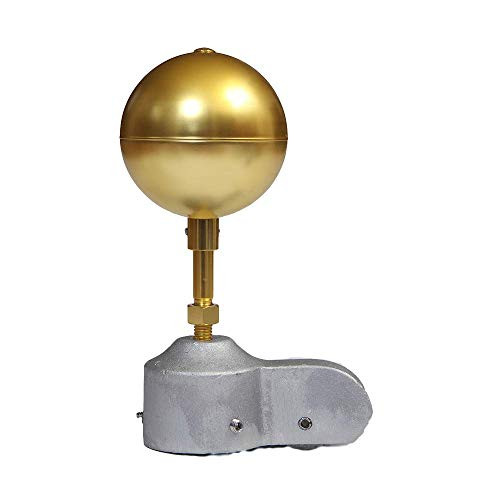 Flagpole Truck Pulley and Gold Anodized Ball Ornament Topper Set Multiple Sizes (2" Truck & 3" Gold Ball)