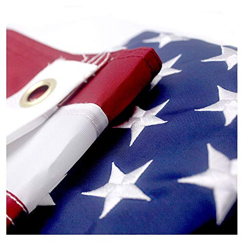 VSVO American Flag 2x3 ft - US Outdoor Flags- Embroidered Stars, Sewn Stripes, Brass Grommets Outside U.S. Flags. VSVO American Flag 2x3 ft - US Outdoor Flags- Embroidered Stars, Sewn Stripes, Brass Grommets Outside U.S. Flags.