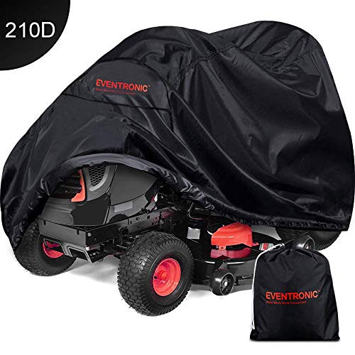 Eventronic Riding Lawn Mower Cover, Riding Lawn Tractor Cover Waterproof Heavy Duty Durable (210D-polyester Oxford)