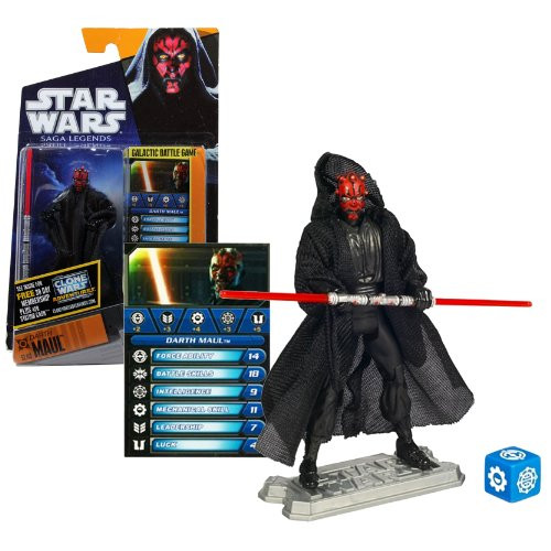 Star Wars, Saga Legends 2010 Series Action Figure, Darth Maul #08, 3.75 Inches