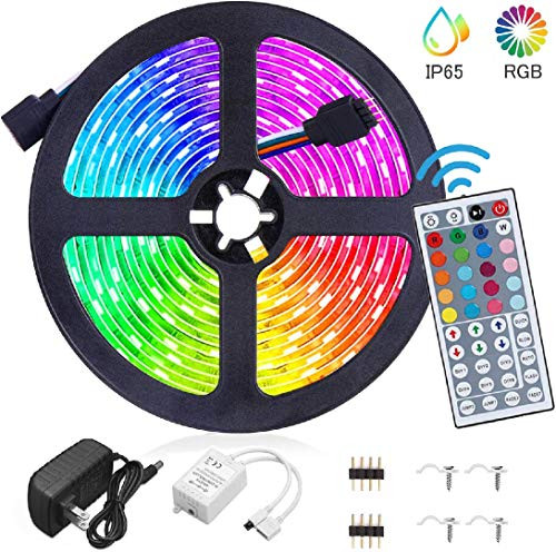 Led Strip Lights 16.4 ft 10m with 44 Keys IR Remote and 12V Power Supply Flexible Color Changing 5050 RGB 300 LEDs Light Strips Kit for Home, Bedroom, Led Strip Lights 16.4 ft 10m with 44 Keys IR Remote and 12V Power Supply Flexible Color Changing 5050 RGB 300 LEDs Light Strips Kit for Home, Bedroom,