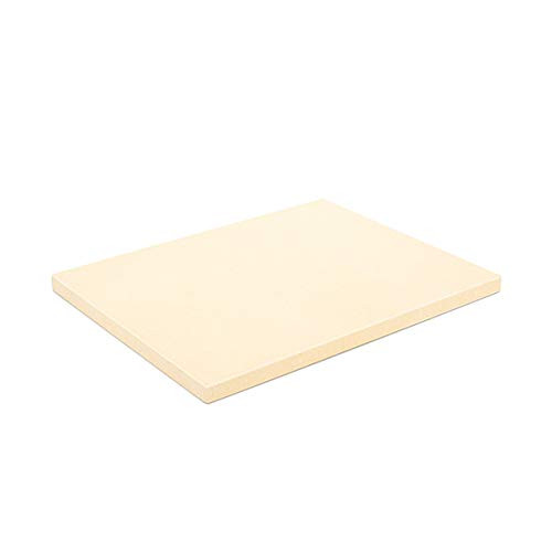 G.a HOMEFAVOR Pizza Stone, 15"x12" Rectangular Heavy Duty Cordierite Durable Baking Stone for Oven, Grill and BBQ, Stone Oven Pizza Pan,Thermal Shock
