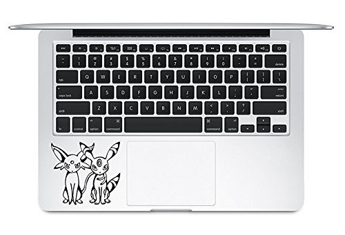 Espeon And Umbreon Pokémon Apple Macbook Laptop Keyboard Trackpad Vinyl Sticker Decal