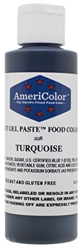 Americolor Soft Gel Paste Food Color, 4.5-Ounce, Turquoise