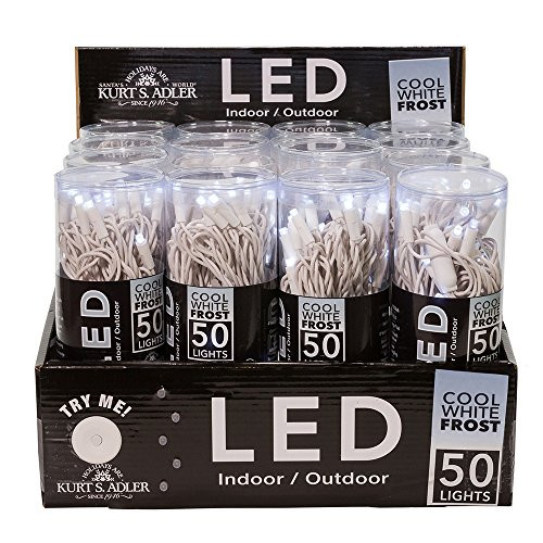 Kurt Adler UL4101CW 50-Light White Light Set