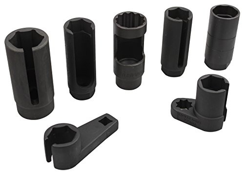 Kauplus 7PCS Master Sensor Socket Kit O2 Oxygen Sensor Wrench Socket Set