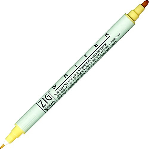 Kuretake ZIG Memory System Twin Marker, Writer, No.502, Butter (MS-6600-502)