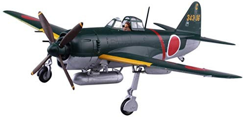 Aoshima 1/72 Scale Kawanishi N1K1-Ja Shiden Type 11 - Plastic Aircraft Model Building Kit # 51917