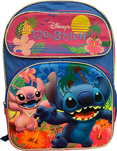 Lilo & Stitch Girl's 3D 16" Large School Bag Backpack