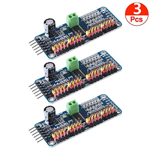 ACEIRMC 3pcs 16 Channel PWM Servo Motor Driver PCA9685 IIC Module 12-Bit for Arduino Robot or Raspberry pi