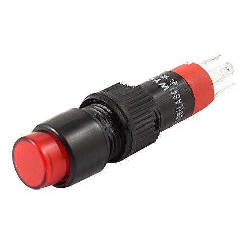 Uxcell DC 12V SPDT Five Terminal Latching Indicator Press Bottom Switch