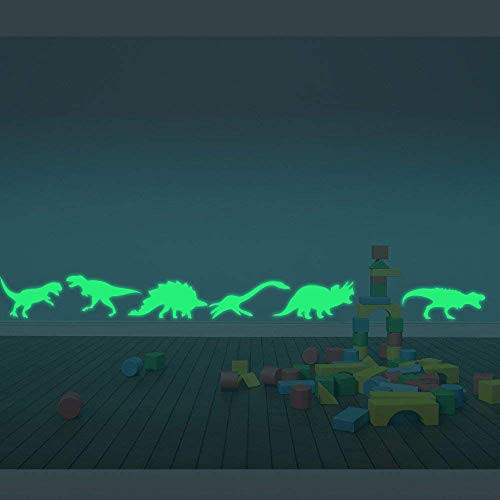 ufengke 9-pcs Dinosaurs Wall Decals Fluorescence Stickers Glow in The Dark, Children's Room Nursery Removable Wall Stickers Murals ufengke 9-pcs Dinosaurs Wall Decals Fluorescence Stickers Glow in The Dark, Children's Room Nursery Removable Wall Stickers Murals
