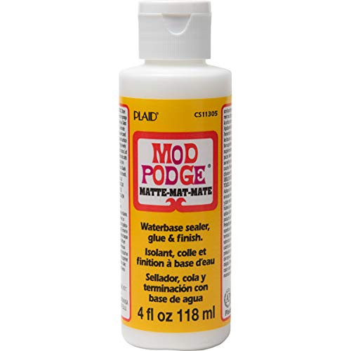 Mod Podge CS11305 Waterbase Sealer, Glue & Decoupage Finish, 4 oz, Matte