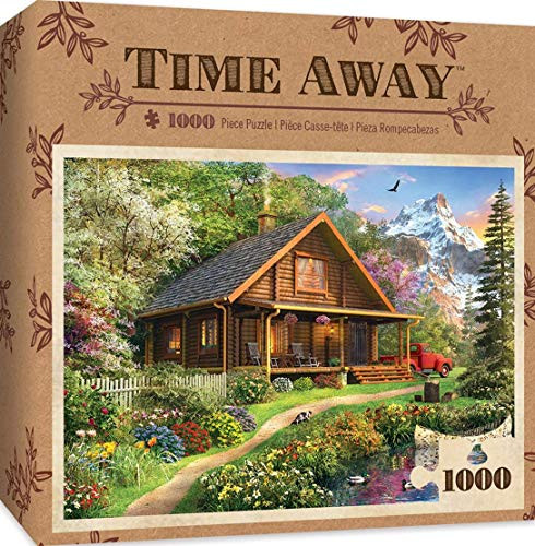 MasterPieces Time Away Mountain Retreat - Log Cabin 1000 Piece Jigsaw Puzzle by Dominic Davidson