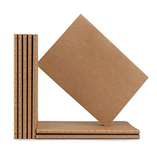 A6 Kraft Notebook, Eusoar 8 Pack 3.9" x 5.1" Soft Cover Lined Notebooks Journal, Travel Notebook Journal, Drawing Notebook Notepad Sketchbook, Student