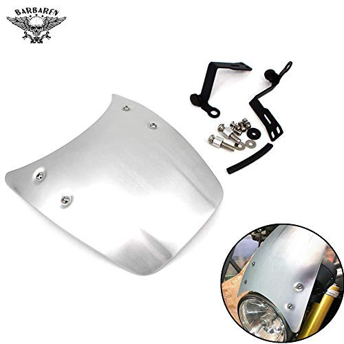 BarBaren Motorcycle Windshield CNC Aluminium Windscreen For BMW R Nine T 2014-2020