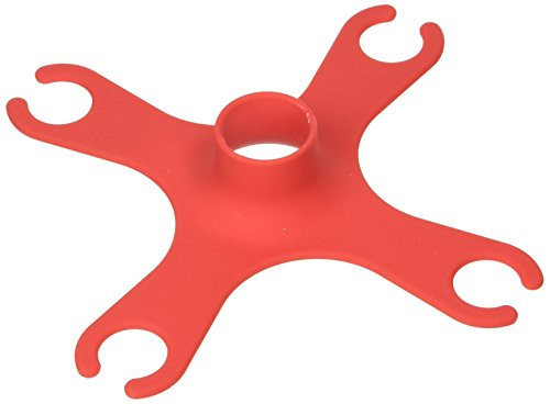 Present Time Spider Wine Glass Holder, Red