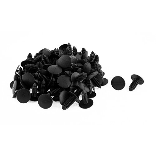 uxcell 7mm Hole Rivet Fastener Fender Car Bumper Push Clip 100pcs