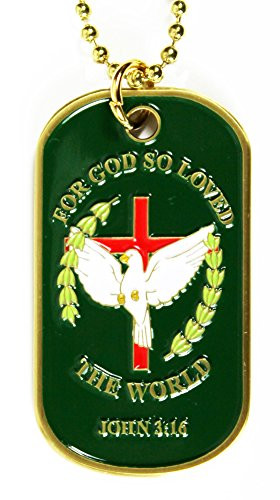For God So Loved The World John 3:16 Dog Tag