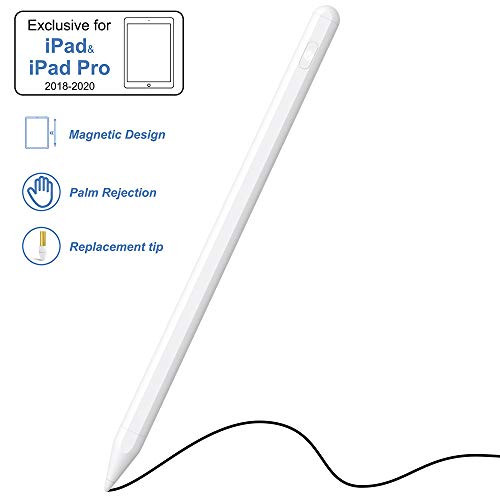 Stylus Pen for iPad with Palm Rejection, Magnetic Design for iPad Pro KECOW Active iPad Pencil Compatible for iPad (2018-2020) 6th/7th Gen, iPad Mini Stylus Pen for iPad with Palm Rejection, Magnetic Design for iPad Pro KECOW Active iPad Pencil Compatible for iPad (2018-2020) 6th/7th Gen, iPad Mini