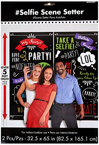 Amscan 670717 Photo Booth Scene Setter - Words, Multi Color