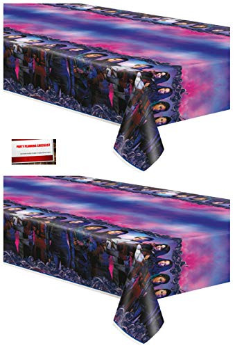 (2 Pack) Disney Descendants 3 Wicked Audrey Uma Plastic Table Cover 54 x 84 Inches (Plus Party Planning Checklist by Mikes Super Store)