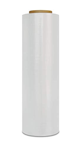 PSBM Stretch Film Wrap, Heavy Duty Shrink Wrap, Clear, 18 Inch x 1500 Feet, 47 Gauge (4 Rolls)
