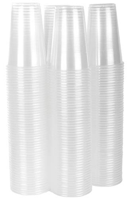 TashiBox 9 oz clear plastic cups - Disposable cold drink party cups (200) TashiBox 9 oz clear plastic cups - Disposable cold drink party cups (200)