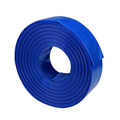 augtarlion 1 1/2" Dia x 100 ft Backwash Hose for Swimming Pools, Heavy Duty Reinforced Lay Flat Discharge Hose for Water Transfer Applications augtarlion 1 1/2" Dia x 100 ft Backwash Hose for Swimming Pools, Heavy Duty Reinforced Lay Flat Discharge Hose for Water Transfer Applications