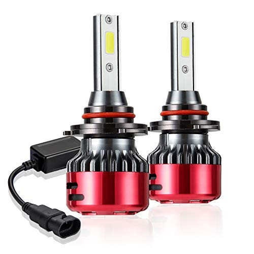 9006 LED Headlight Bulbs, Kairiyard 55W 9000LM Super Bright LED Headlights Conversion Kit 6000K HB4 Fog Light High Beam DC 9-18V Aluminum Alloy Heat D