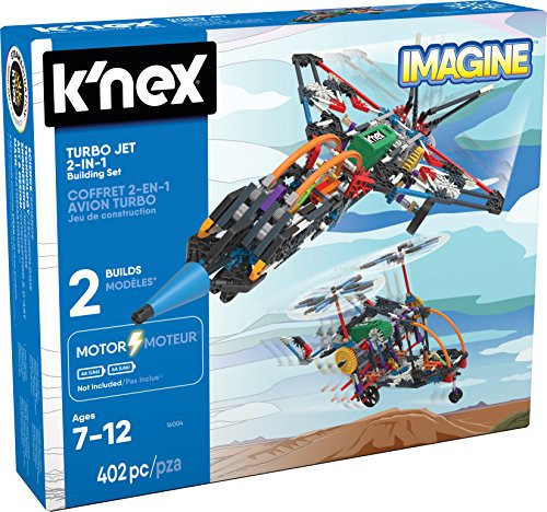 KNEX  Turbo Jet  2-in-1 Building Set  402 Pieces  Ages 7+  Engineering Educational Toy