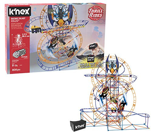 K'NEX Thrill Rides Bionic Blast Roller Coaster Building Set with Ride It! App 809Piece Ages 9+ Building Set K'NEX Thrill Rides Bionic Blast Roller Coaster Building Set with Ride It! App 809Piece Ages 9+ Building Set