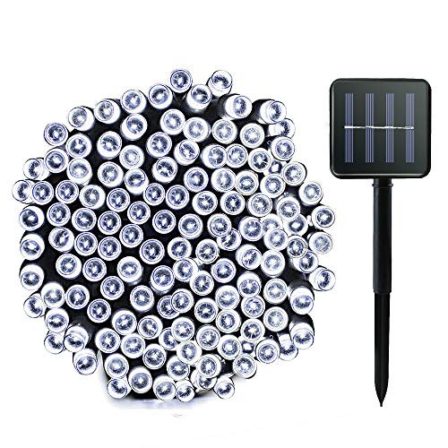 Lalapao Solar String Lights 72ft 200LED 8 Modes Outdoor Lighting Solar Powered Christmas Lights Waterproof Starry Fairy Lights for Patio Lawn Garden H