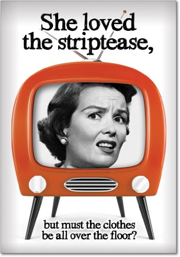 2553 Loved Striptease Unique Humor Valentine's Day Greeting Card with Envelope