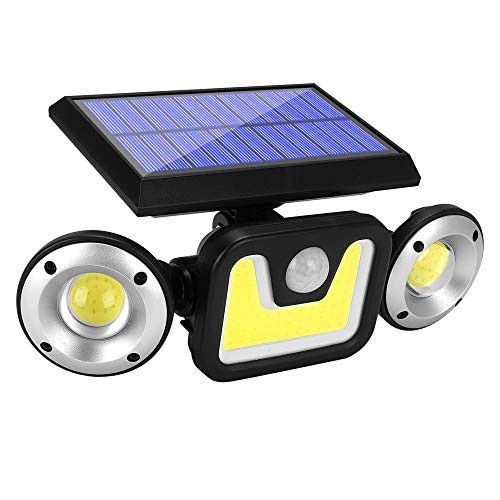 Solar Lights Outdoor with Motion Sensor, 83 LED COB Flood Lights,3 Heads Adjustable Wireless Security Lights,270 Wide Angle IP65 Waterproof for Garage Solar Lights Outdoor with Motion Sensor, 83 LED COB Flood Lights,3 Heads Adjustable Wireless Security Lights,270 Wide Angle IP65 Waterproof for Garage
