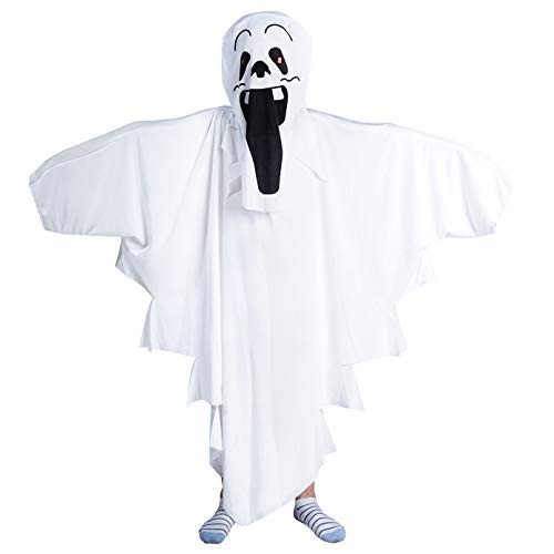 PGOND Kid's White Ghost Halloween Costumes (7-9)