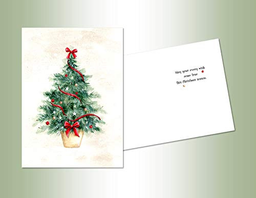 PERFORMING ARTS BOXED CHRISTMAS CARD SET Christmas Tree Set of 18 cards with full color inside designs/18 envelopes (1 design per box)