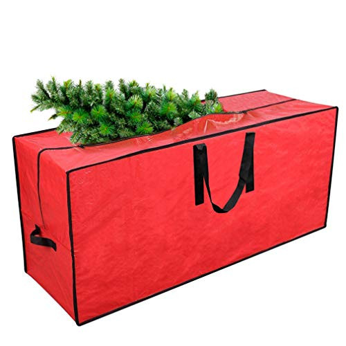Primode Xmas Tree Storage Bag | Fits Up to 7 Ft. Tall Disassembled Holiday Tree | 45 x 15 x 20 Tree Storage Container | Protective Zippered Artificial