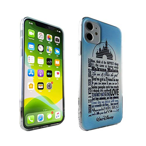 iPhone 11 Case Disney Quotes,DURARMOR FlexArmor Rubber Flexible Bumper Shockproof Ultra Slim TPU Case Drop Protection Cover for iPhone 11- Disney Quot