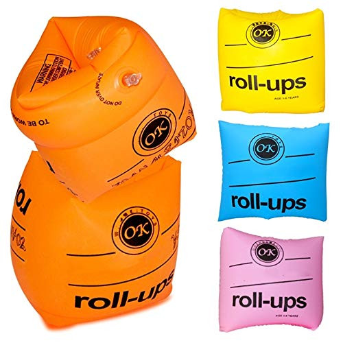 QICI 9 Pack Arm Float Rings Inflatable Sleeves,PVC Arm Floaties Inflatable Swim Arm Bands Floater Sleeves for Kids Toddlers and Adults
