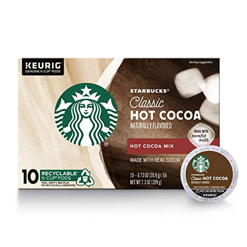 Starbucks Hot Cocoa K-Cup Coffee Pods  Hot Cocoa for Keurig Brewers  1 box (10 pods)