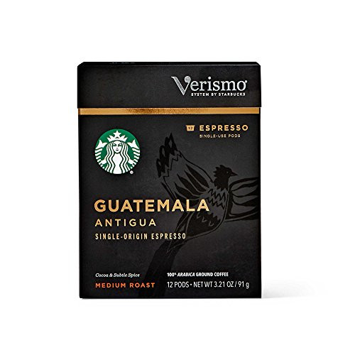 Starbucks Guatemala Antigua Espresso Verismo Pods, 12 Count Starbucks Guatemala Antigua Espresso Verismo Pods, 12 Count