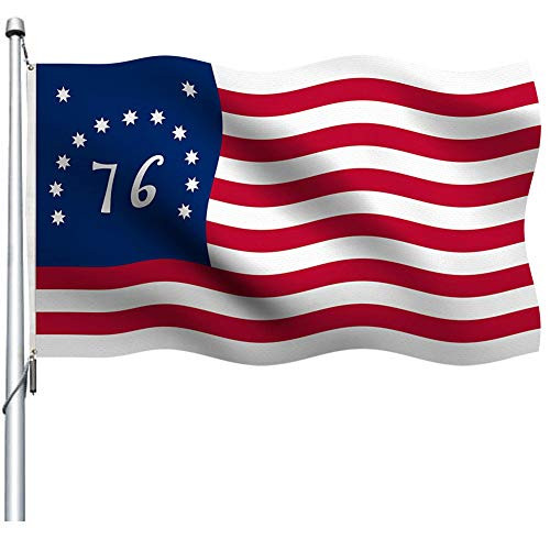 Gmeitoey 1776 Bennington Flag 3x5 Outdoor- 100% Polyester 76 American Revolution Flags Banner with 2 Grommets- Vivid Color Fade Resistant