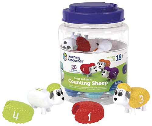 Learning Resources Snap-n-Learn Counting Sheep, Fine Motor, Counting & Sorting Toy, Ages 18 mos+