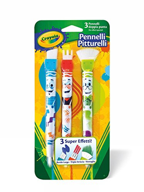 Crayola 3-Count Paint Pals Paint Brushes Crayola 3-Count Paint Pals Paint Brushes