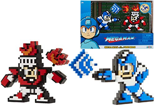 Megaman Classic 8-Bit Figure 2-Pack (Mega Man Vs. Fire Man)