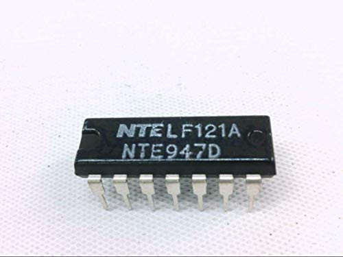 NTE Electronics NTE947D Integrated Circuit Dual Operational Amplifier, 14-Lead DIP Package, 18V Supply Voltage