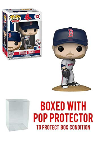 Funko POP! Sports MLB's Boston Red Sox, Chris Sale Road Jersey Action Figure (Bundled with Pop Box Protector to Protect Display Box)